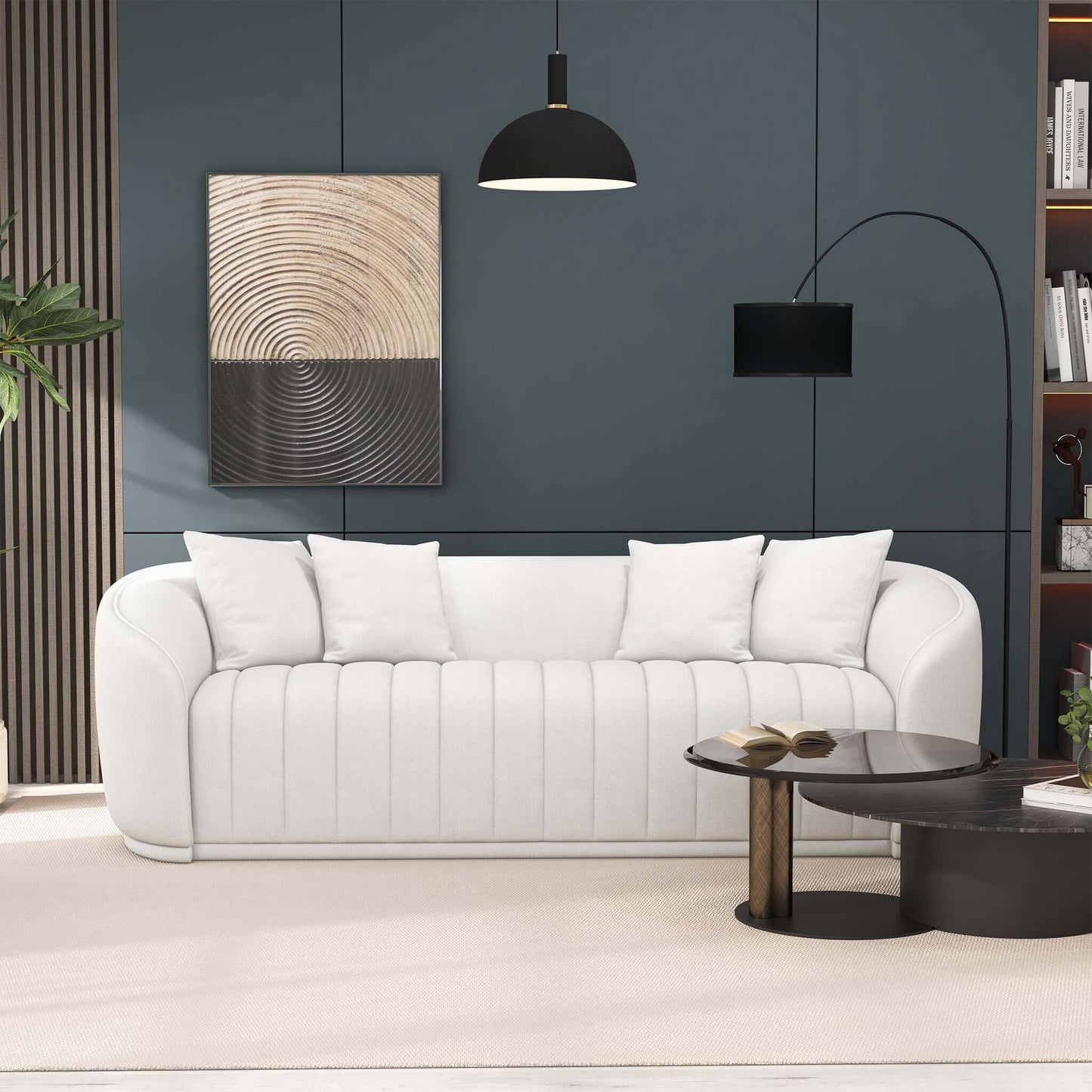 Markus - Tight Back Couch - White