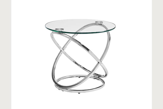 Modern Contemporary Cocktail Table Set - Chrome