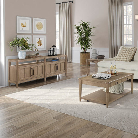 Entertainment Console With Storage - Sand