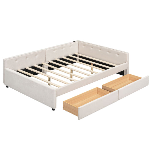 Platform Bed With USB Ports