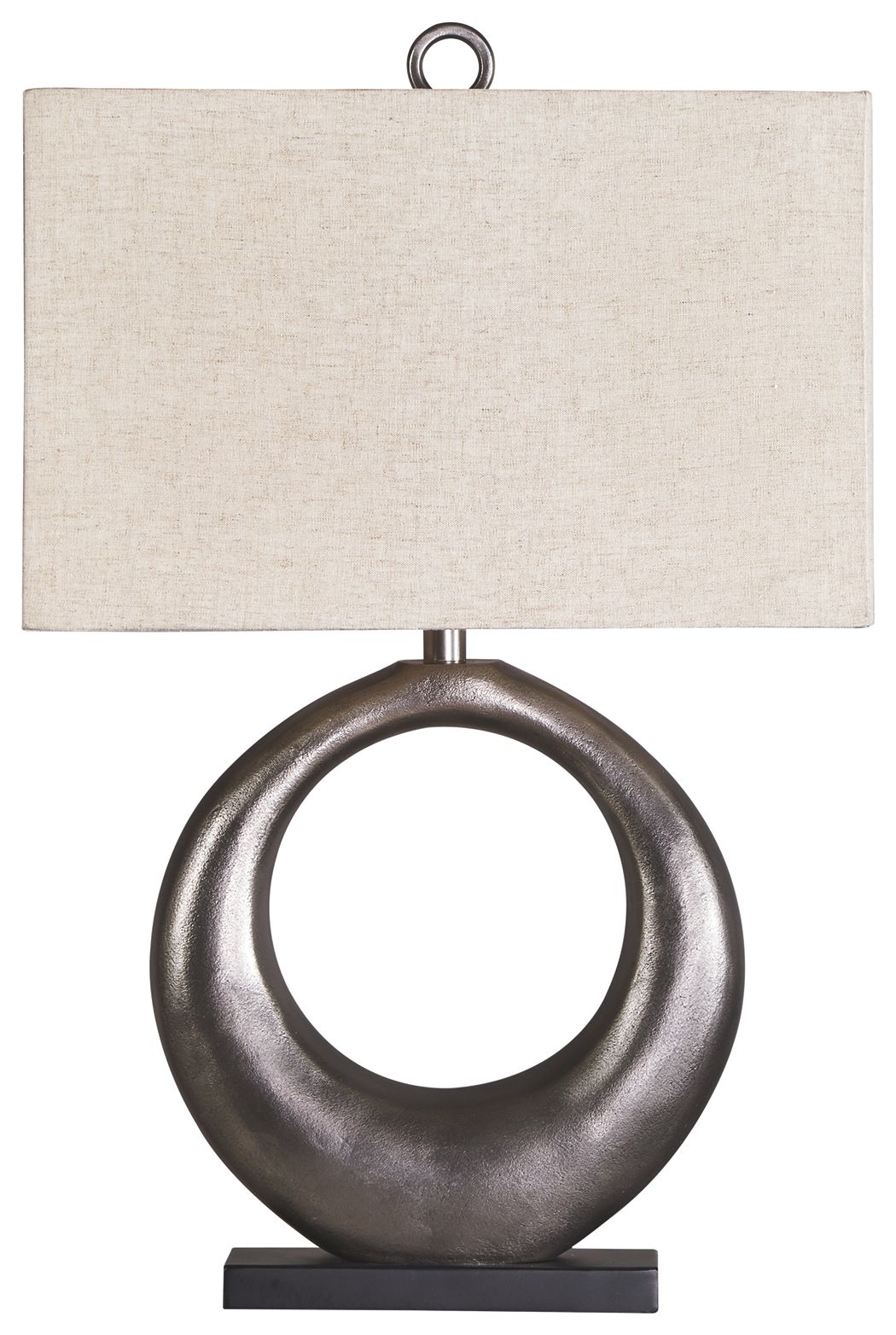 Saria - Metal Table Lamp - Antique Silver Finish
