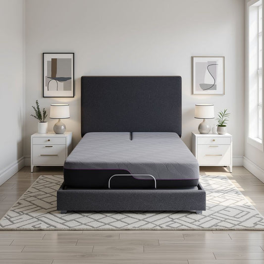 Renew - 11" Queen Size Flex Head Cooling Fast Responding Latex Foam Mattress - Gray