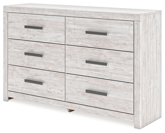 Cayboni - Six Drawer Dresser - Whitewash