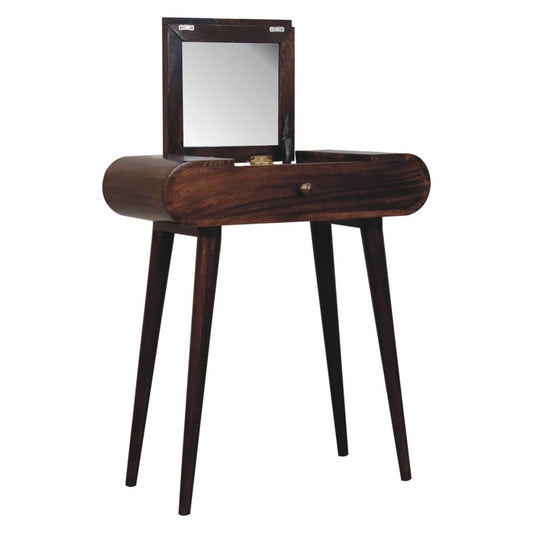 Mini Dressing Table With Foldable Mirror