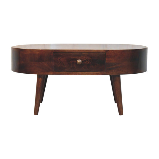 Rounded Wood Table