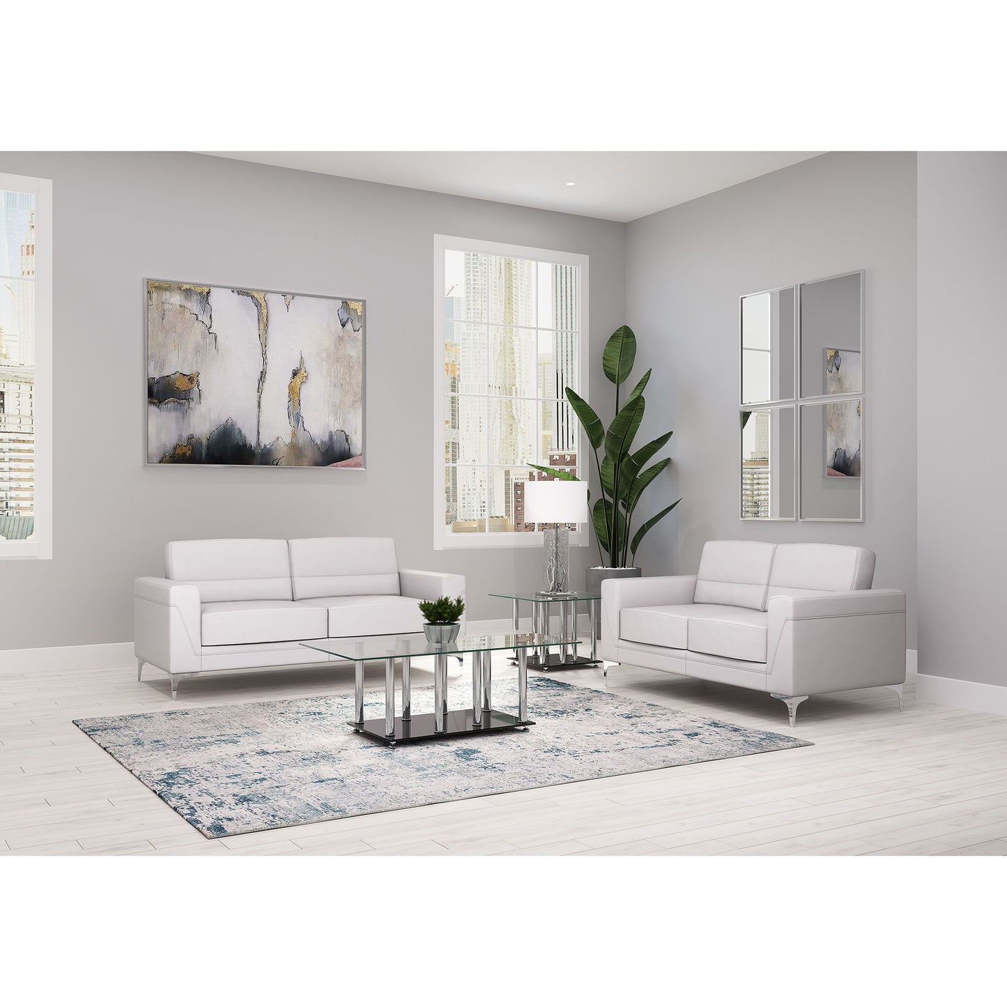 Creta - Loveseat - Light Gray