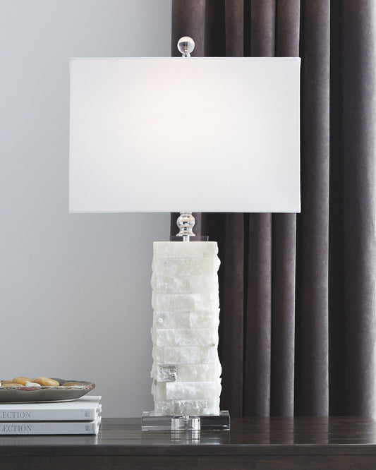 Malise - Alabaster Table Lamp - White