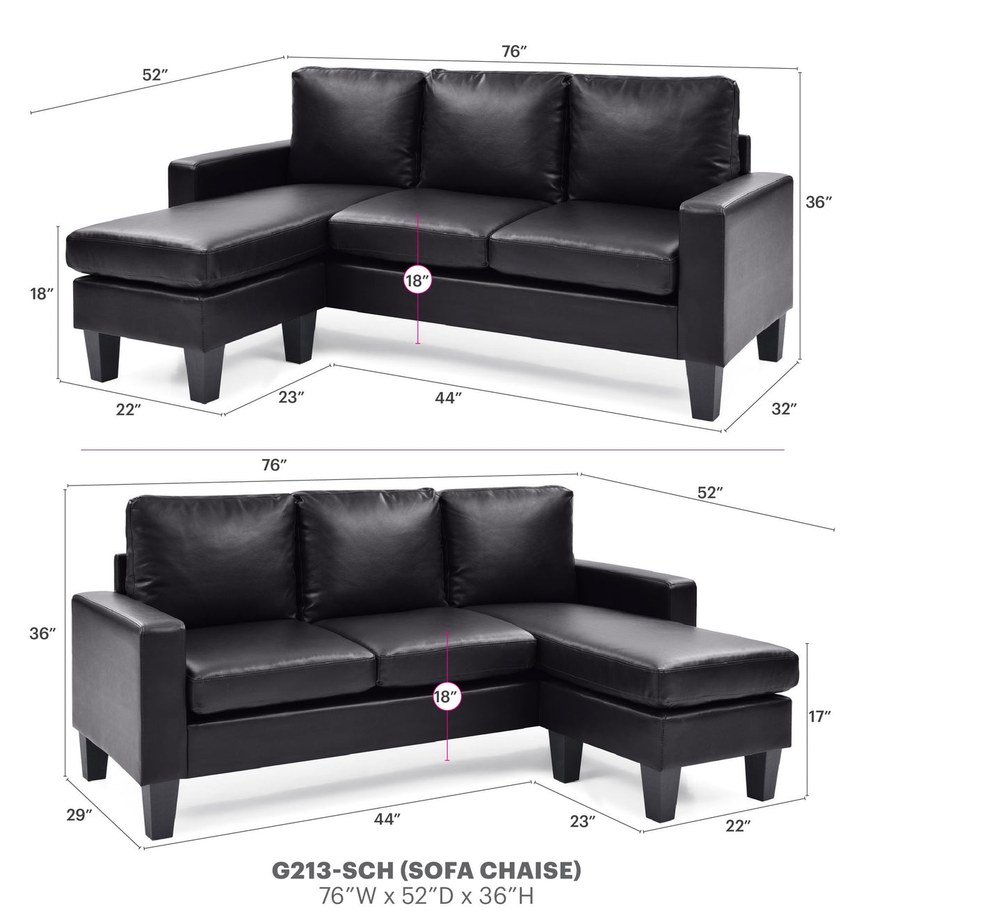 Jenna - Sofa Chaise