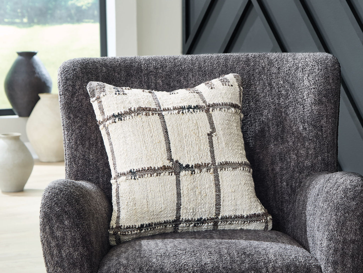 Wimings - Pillow (Set of 4) - Brown / Black / Cream