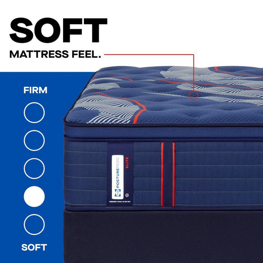 Posturepedic Elite - Brenham II Euro Pillow Top Soft Mattress