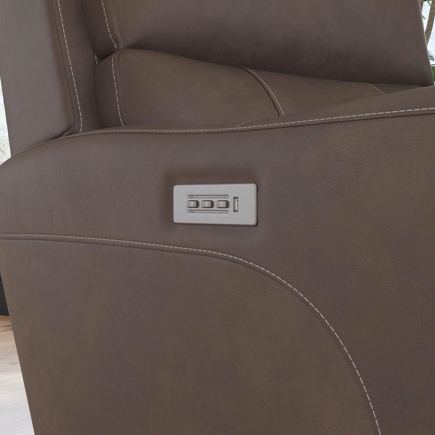 Carter - Power Recliner With Power Headrest & Lumbar - Cappuccino