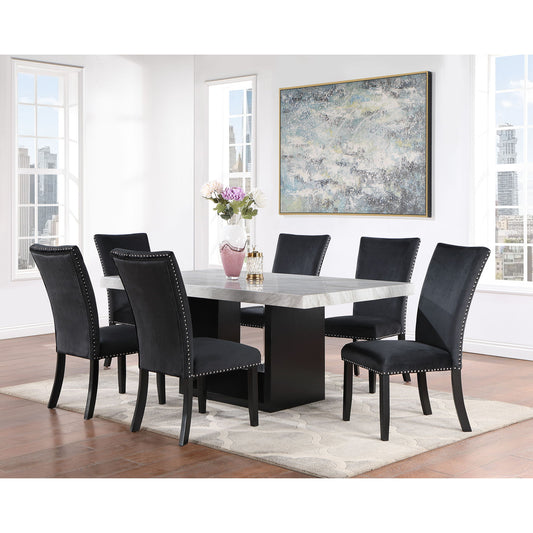 Sheena - 5 Pieces Dining Table Set - Black