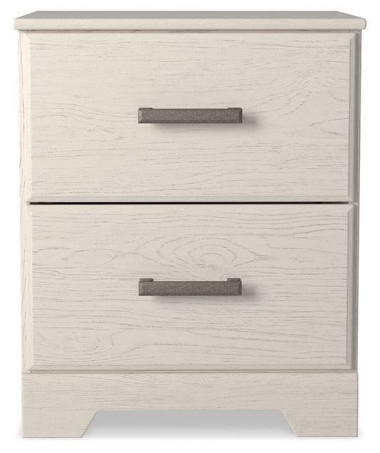 Stelsie - Two Drawer Night Stand - White