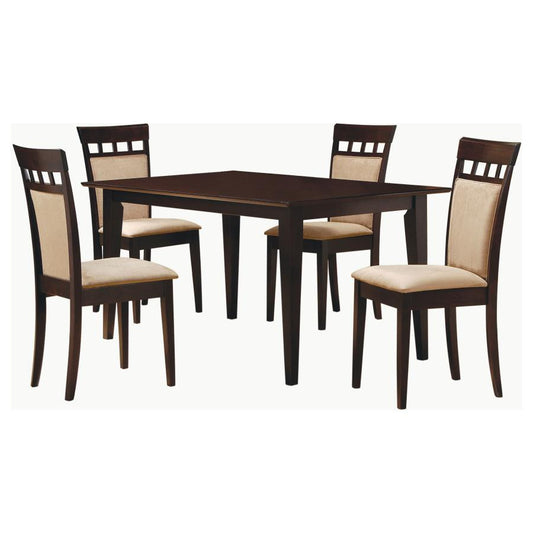 Gabriel - 5 Piece 59" Rectangular Dining Set - Cappuccino