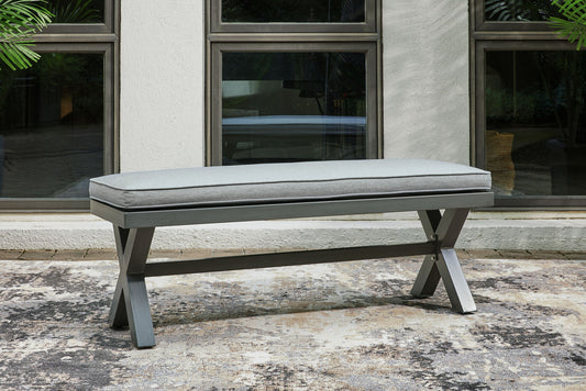 Elite Park - Bench With Cushion - Gray