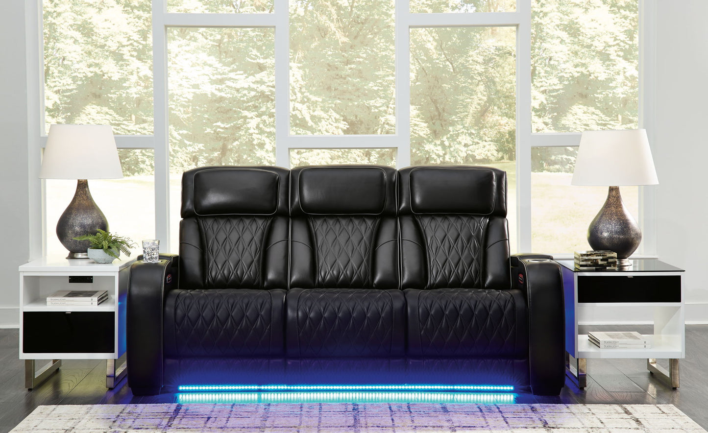 Boyington - 2 Pc. - Power Reclining Sofa And Loveseat - Black