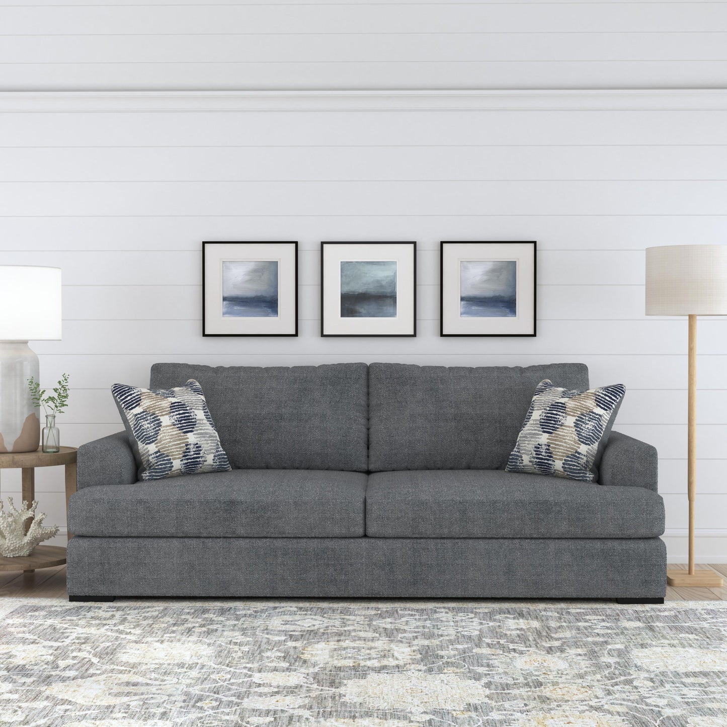 Willow - Fabric Stationary Extra Large Two-Cushion Sofa