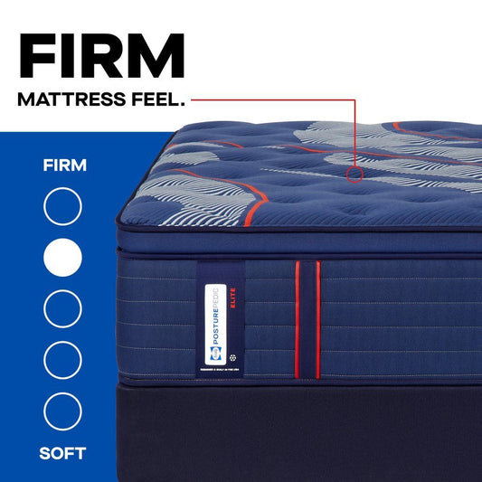 Posturepedic Elite - Brenham II Euro Pillow Top Firm Mattress