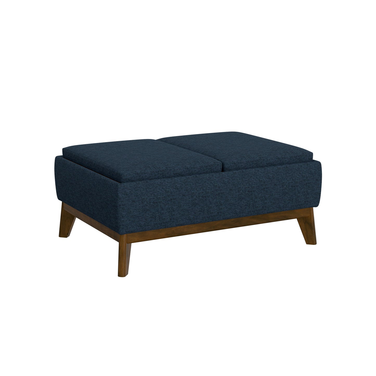 Reversible Tray Ottoman - Blue