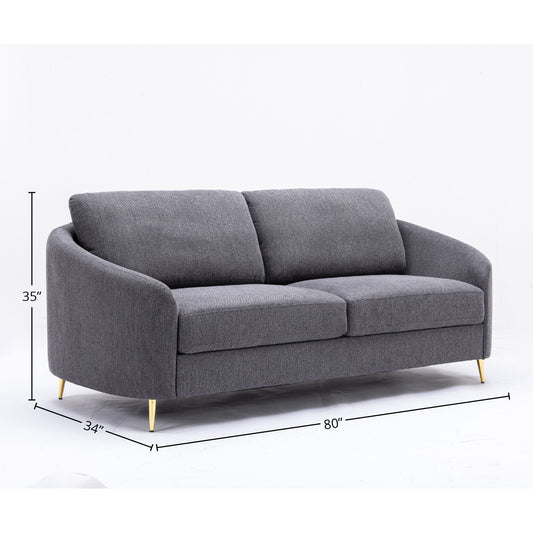 Yuina - 3 Pieces Living Room Set - Gray