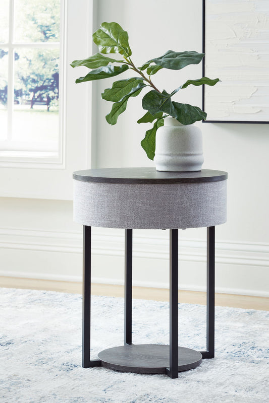 Sethlen - Accent Table - Gray / Black