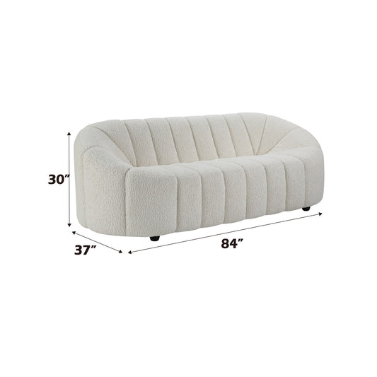 Osmash - Teddy Sherpa Sofa - White