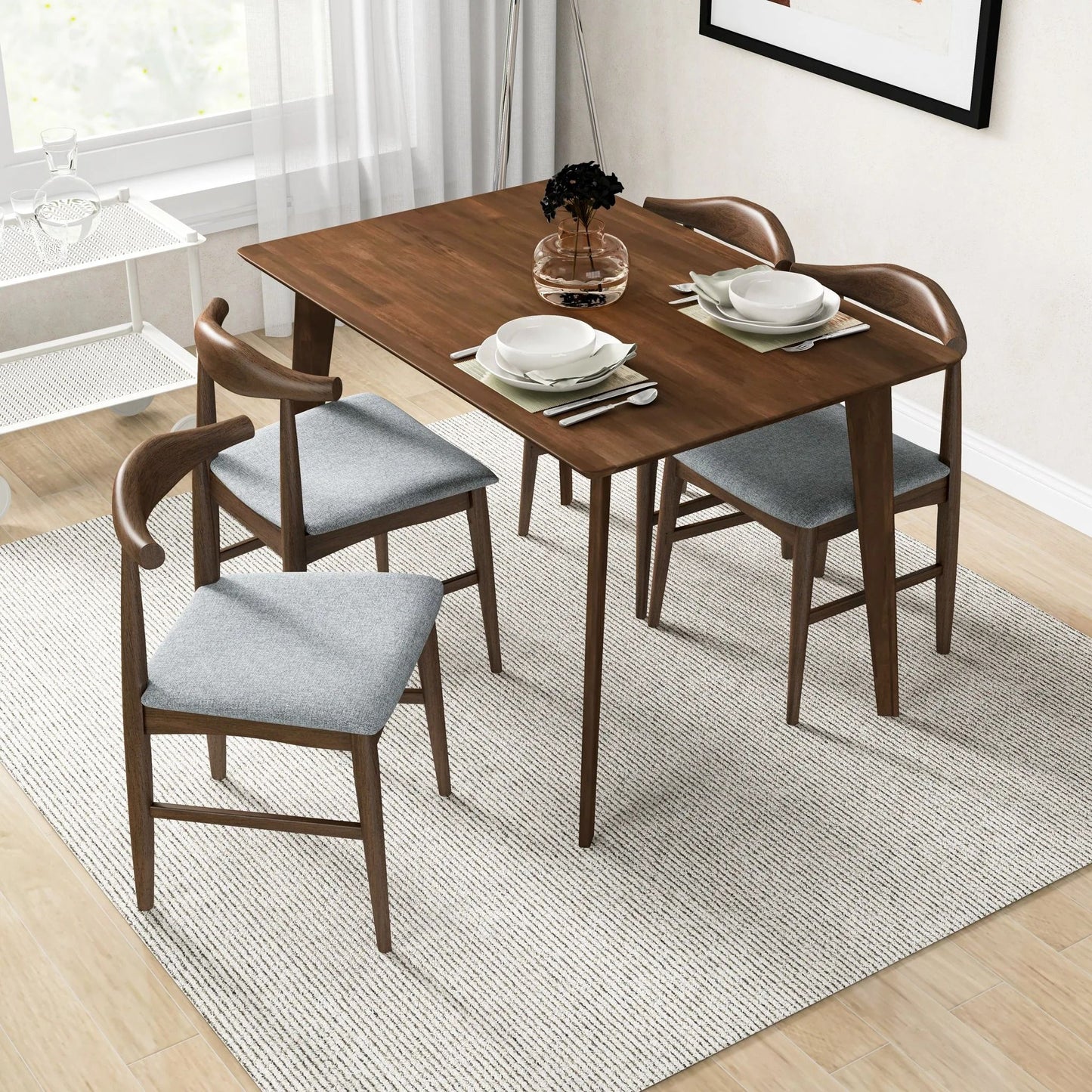 Mary - Modern Style Rectangular Dining Kitchen Table