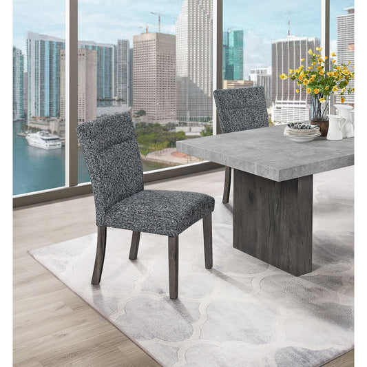 Sharon - Dining Chair With Extended Back (Set of 2) - Gray