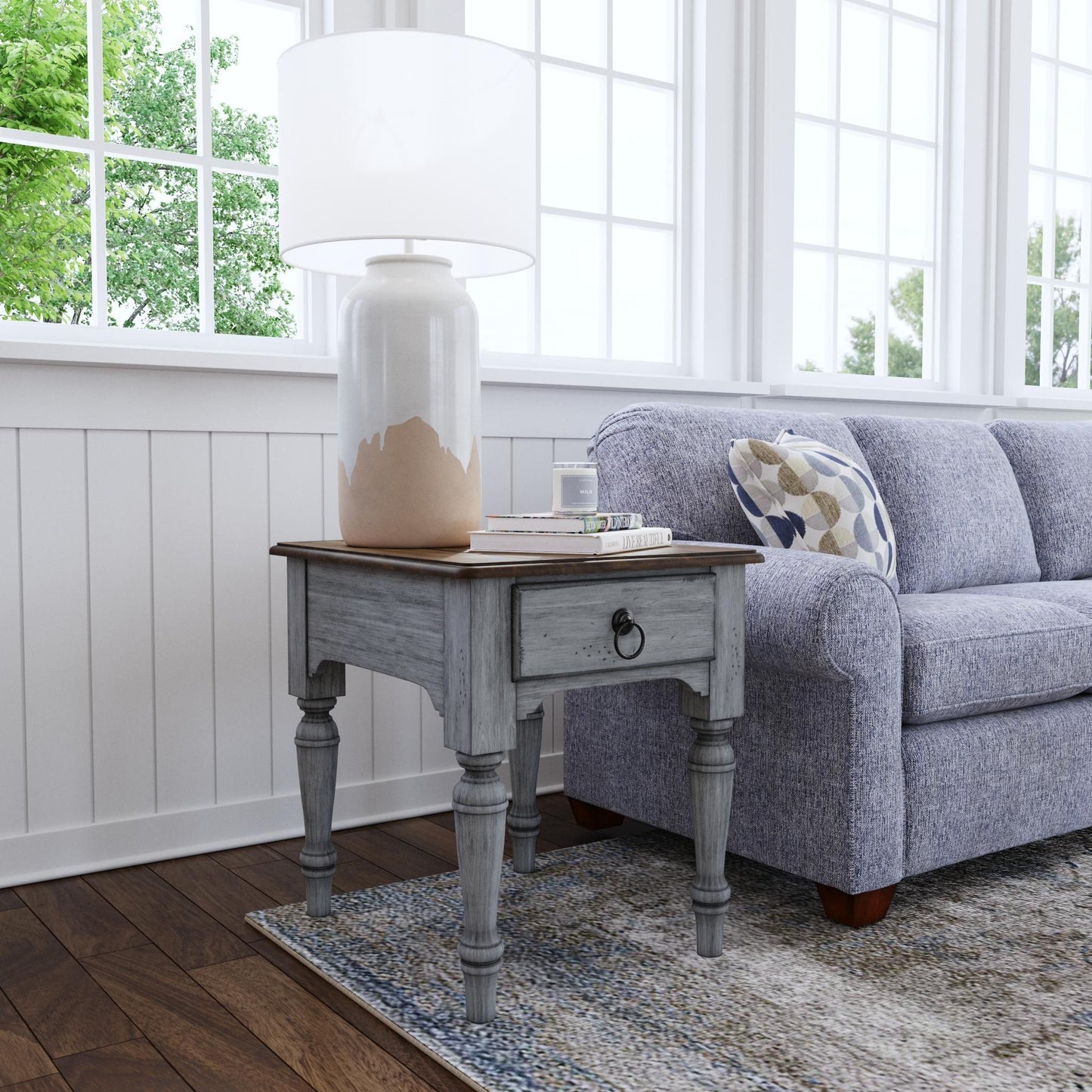 Plymouth - End Table - Gray
