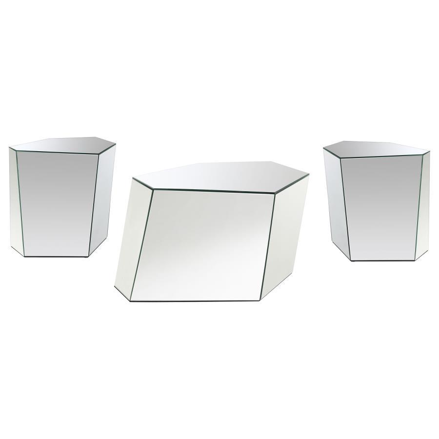 Capella - Mirrored Coffee Table Set