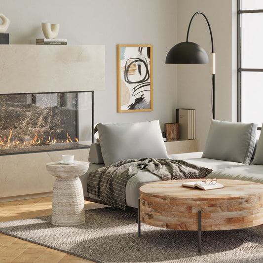 Boyd - Accent Table - White Wash