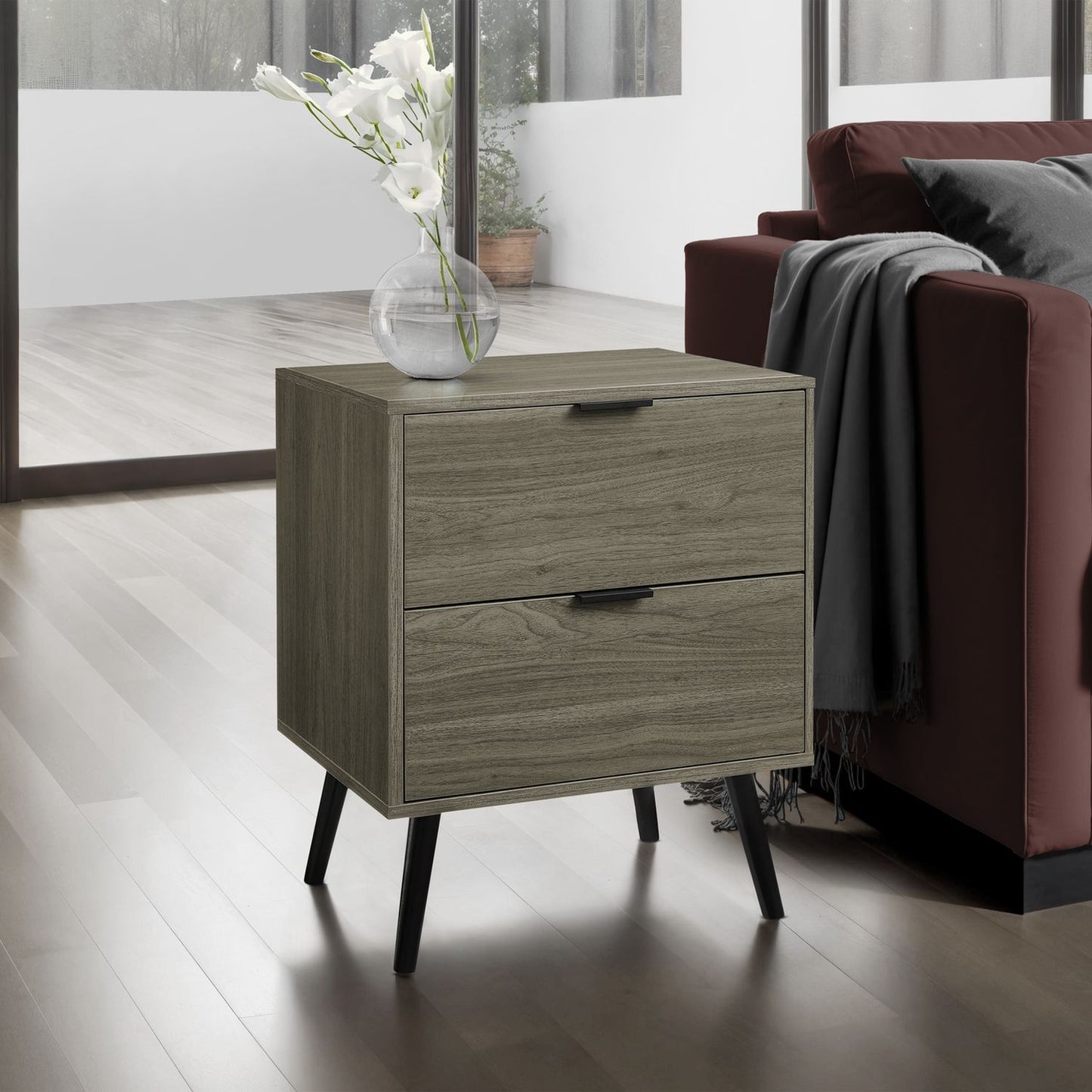 Modern Accent Table & Storage Drawers