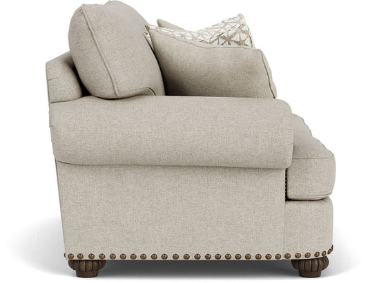 Patterson - Fabric Loveseat, Nailhead Trim