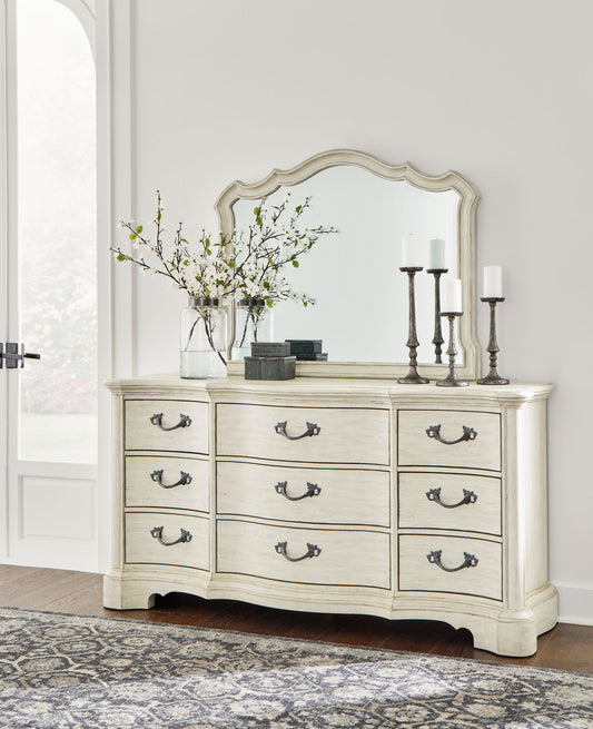 Arlendyne - Dresser And Mirror - Antique White