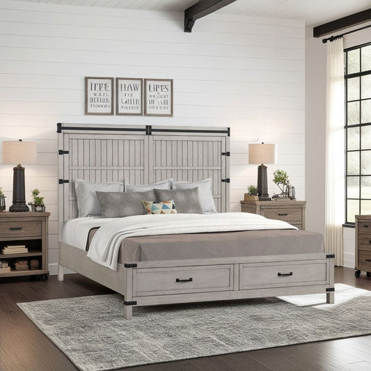 Alexandria - Storage Wood Bed