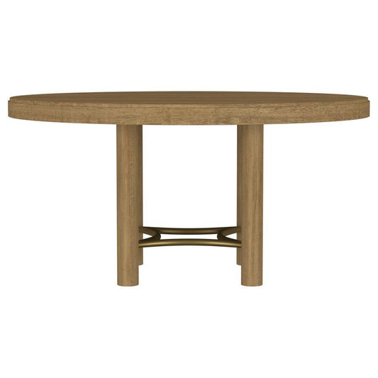 Arini - 60" Round Wood Dining Room Table - Sand Wash