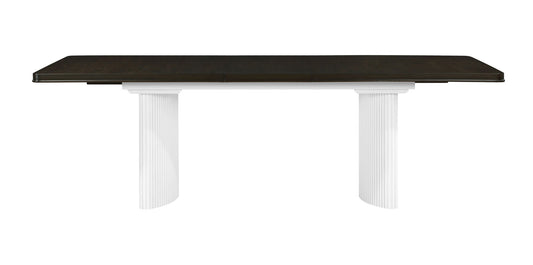Carene - Dining Table (With Leaf) - Brown / White