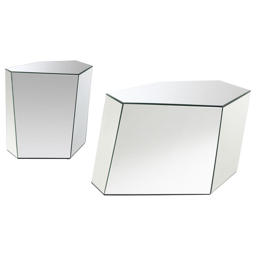 Capella - Mirrored Coffee Table Set