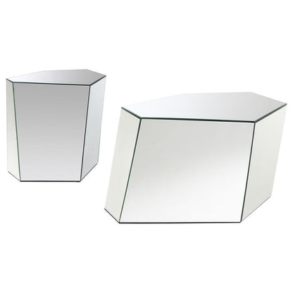 Capella - Mirrored Coffee Table Set