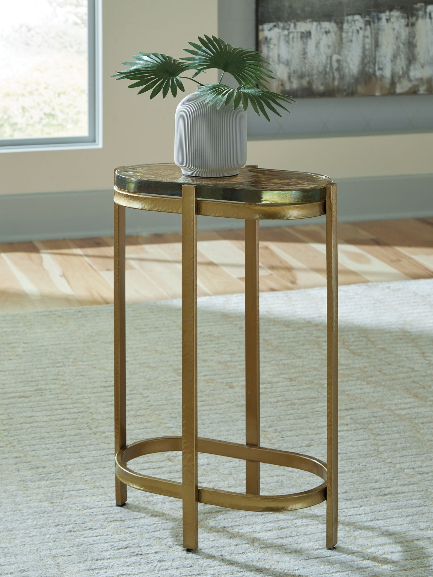 Porterville - Accent Table - Gold Finish