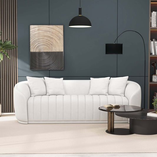 Markus - Tight Back Couch - White