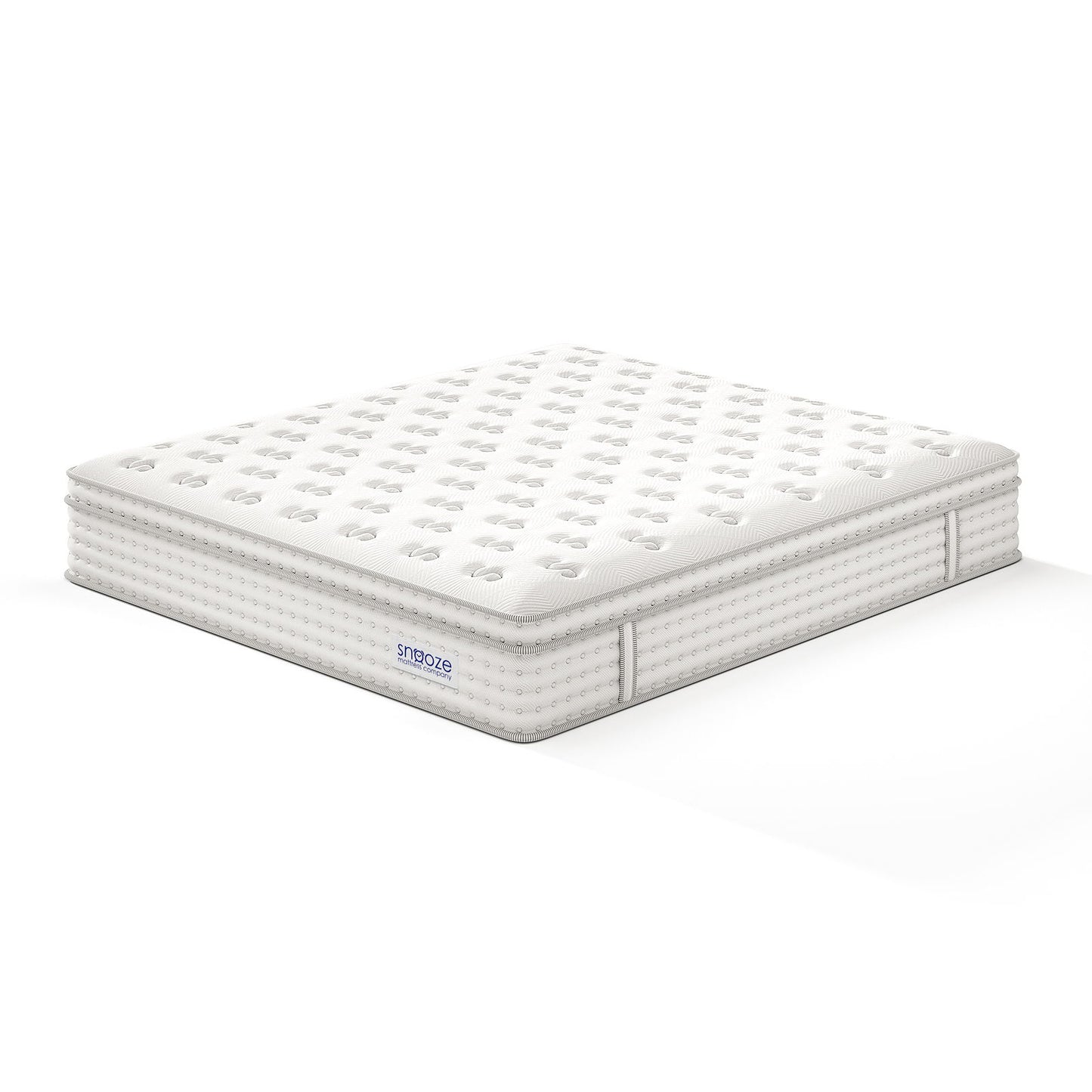Snooze Mattress Company Atlas - 12" Euro Top Firm Hybrid Mattress With Independently Encased Coils & Gel Memory Foam
