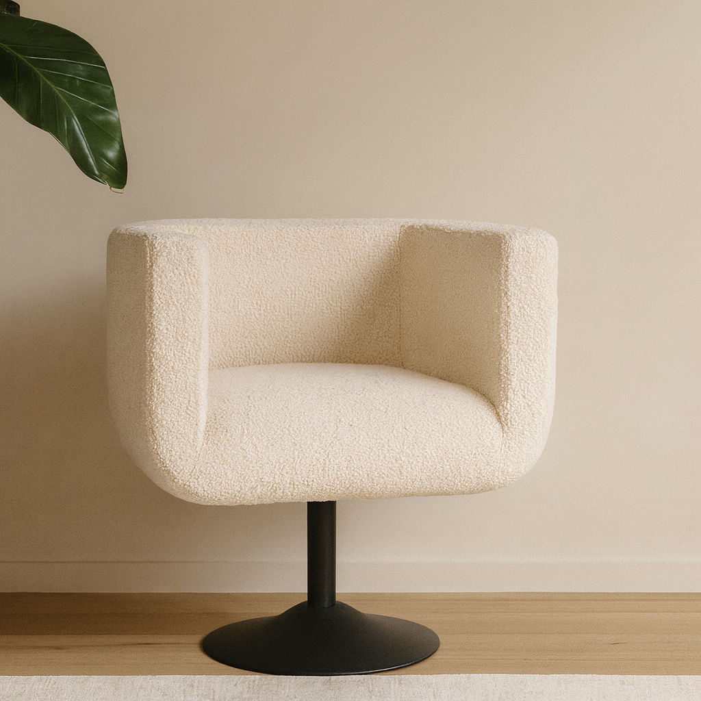 Swivel Chair - Cream
