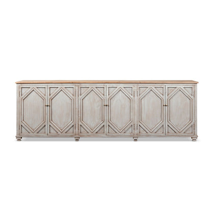 Colette - 6 Door Cabinet Sideboard - Brown