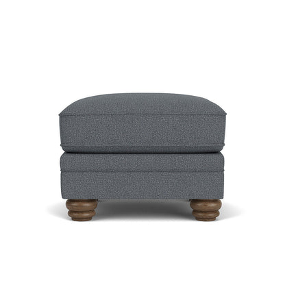 Bexley - Fabric Ottoman, Nailhead Trim