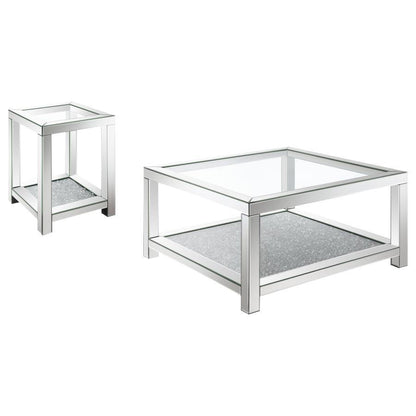 Valentina - Mirrored Coffee Table Set