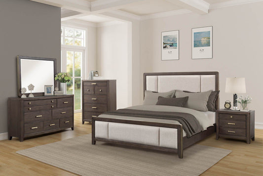 6 Drawer Dresser - Antique Brown