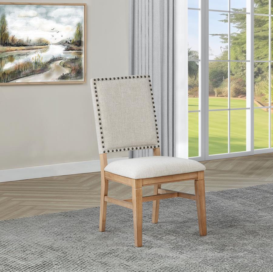 Middleton - Upholstered Dining Side Chair Beige (Set of 2) - Natural