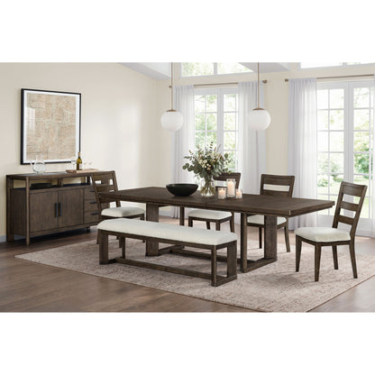 Backless Upholstered Dining Bench
