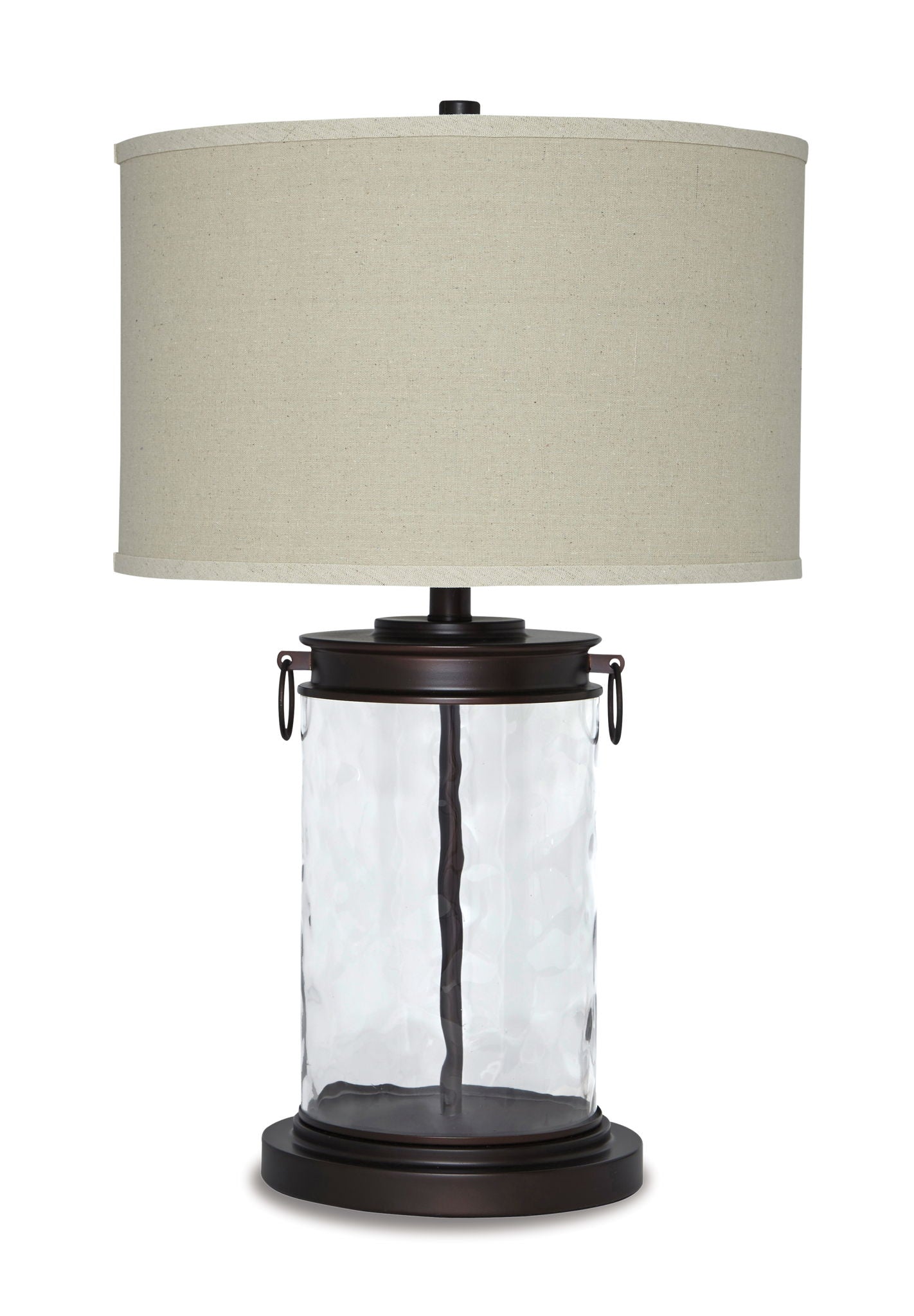 Tailynn - Glass Table Lamp  - Clear / Bronze Finish